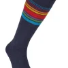 Retro Ski Socks Navy