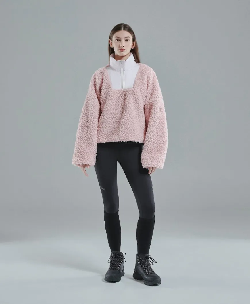 Varmahlid Shearling Zip Neck Women